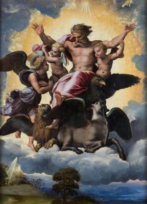 Main Product Photo of Ezekiel's Vision Painting by Raphael