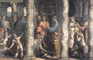 Healing of the Lame Man by Oil Painting Reproduction