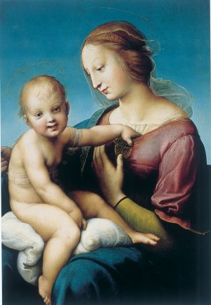 Large Cowper Madonna by Oil Painting Reproduction