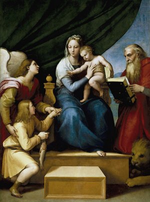 Main Product Photo of Madona of the Fish Painting by Raphael
