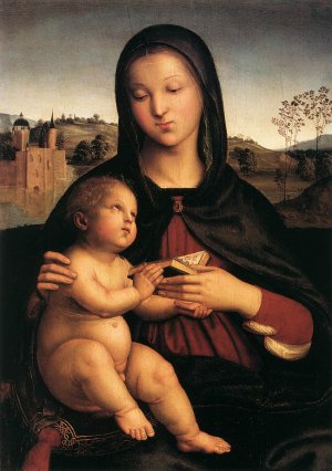 Main Product Photo of Madonna and Child Painting by Raphael
