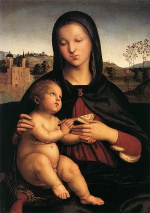 Madonna and Child by Raphael - Hand-Painted Oil Painting Reproduction