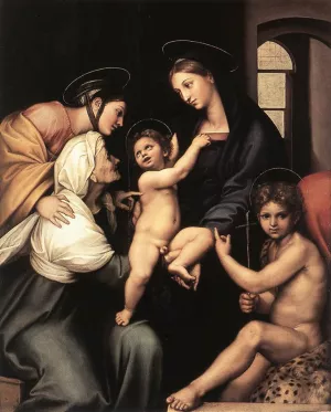 Madonna dell'Impannata by Raphael Oil Painting Reproduction