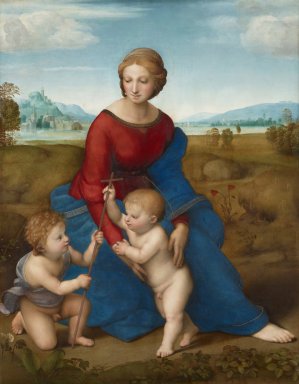 Main Product Photo of Madonna In The Meadow Painting by Raphael