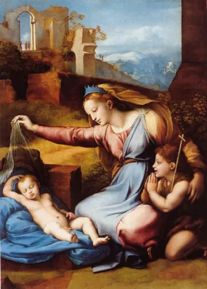 Madonna of the Diadem by Raphael Oil Painting Reproduction