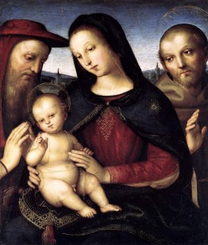 Madonna with Child and Saints by Raphael Oil Painting Reproduction