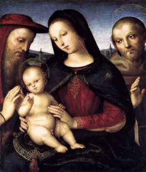 Madonna with Child and Saints by Raphael Oil Painting Reproduction