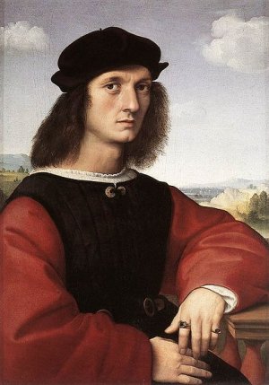 Main Product Photo of Portrait of Agnolo Doni Painting by Raphael