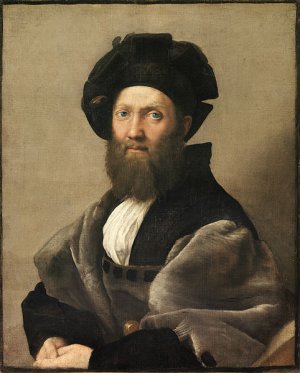 Main Product Photo of Portrait of Baldassare Castiglione Painting by Raphael