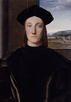 Main Product Photo of Portrait of Guidobaldo da Montefeltro Painting by Raphael