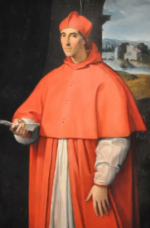Potrait of Cardinal Alessandro Farnese by Raphael Oil Painting Reproduction