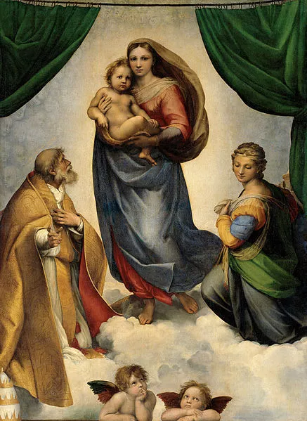 Raphael Sistine Madonna Masterpiece - RaphaelArt.org