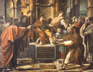 St Paul Before the Proconsul by Oil Painting Reproduction