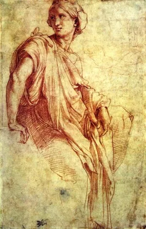 Study of a Sibyl for the Chigi chapel by Oil Painting Reproduction