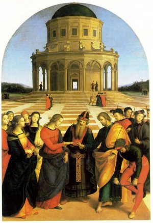 The Betrothal of the Virgin ('Sposalizio') by Oil Painting Reproduction