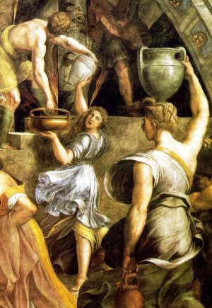 The Burning of the Borgo: Detail by Oil Painting Reproduction