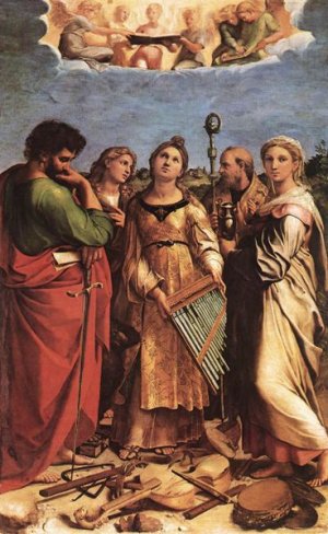 The Ecstasy of St. Cecilia by Oil Painting Reproduction