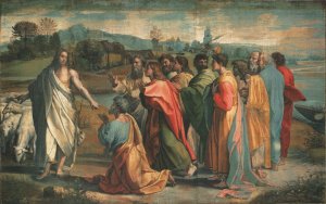 Main Product Photo of The Handing-Over the Keys Painting by Raphael
