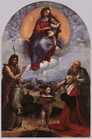 Main Product Photo of The Madonna of Foligno Painting by Raphael