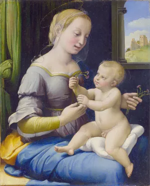 The Madonna of the Pinks by Oil Painting Reproduction