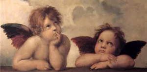 Two Cherubs by Raphael Oil Painting Reproduction